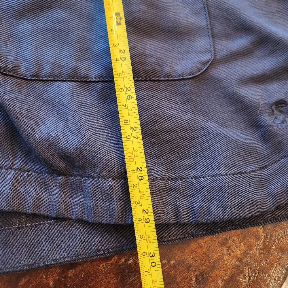 Joules Cassidy Jacket Size 12 Navy Blue Utility Brass Lightweight Shacket - Picture 11 of 16
